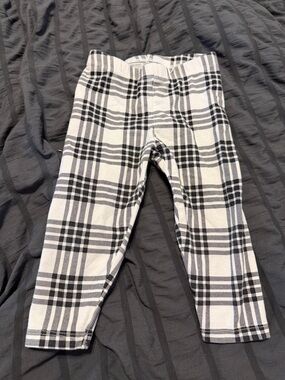 Cat & Jack Black and White Plaid Kids Leggings